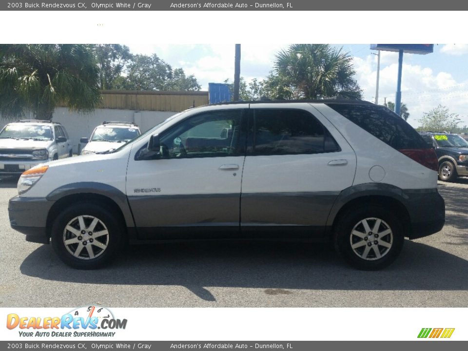 2003 Buick Rendezvous CX Olympic White / Gray Photo #6