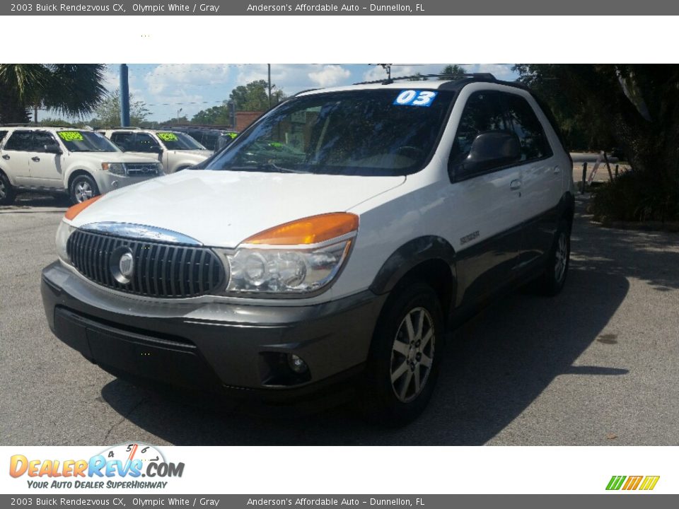 2003 Buick Rendezvous CX Olympic White / Gray Photo #7