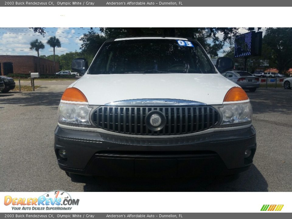 2003 Buick Rendezvous CX Olympic White / Gray Photo #8