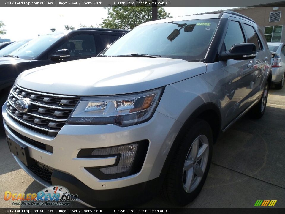 2017 Ford Explorer XLT 4WD Ingot Silver / Ebony Black Photo #1