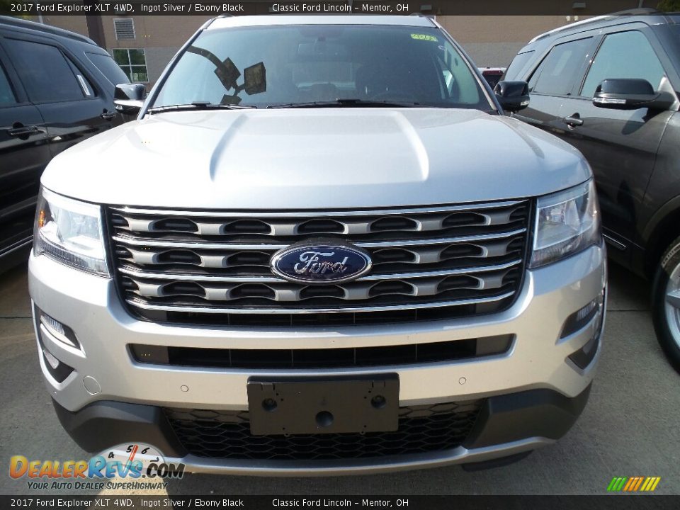 2017 Ford Explorer XLT 4WD Ingot Silver / Ebony Black Photo #2