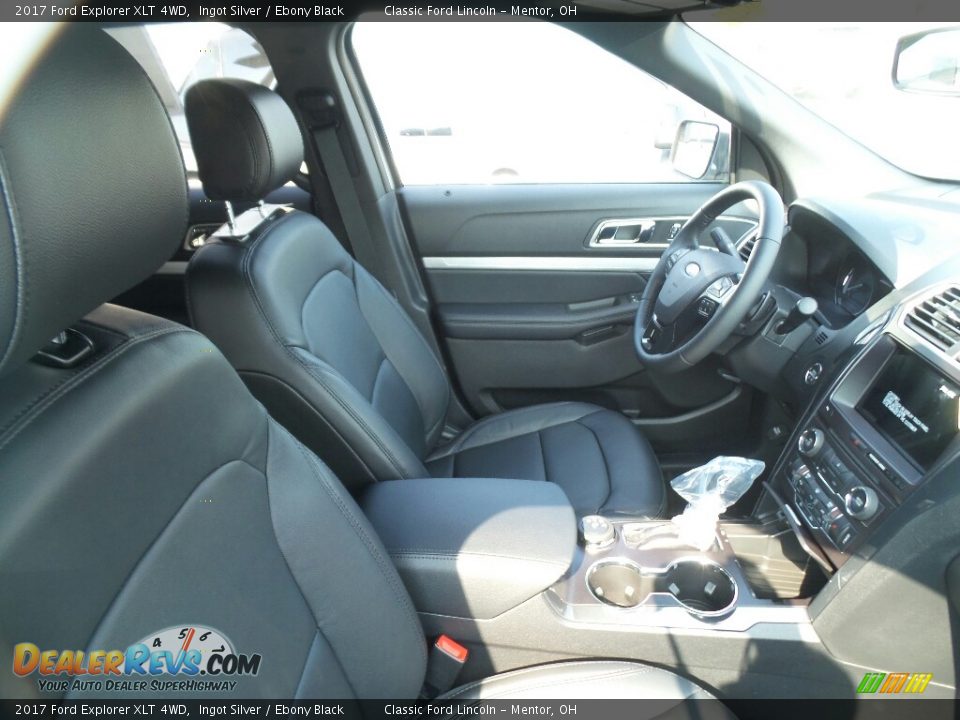 2017 Ford Explorer XLT 4WD Ingot Silver / Ebony Black Photo #4