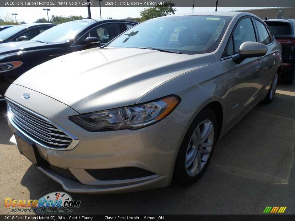 2018 Ford Fusion Hybrid SE White Gold / Ebony Photo #1