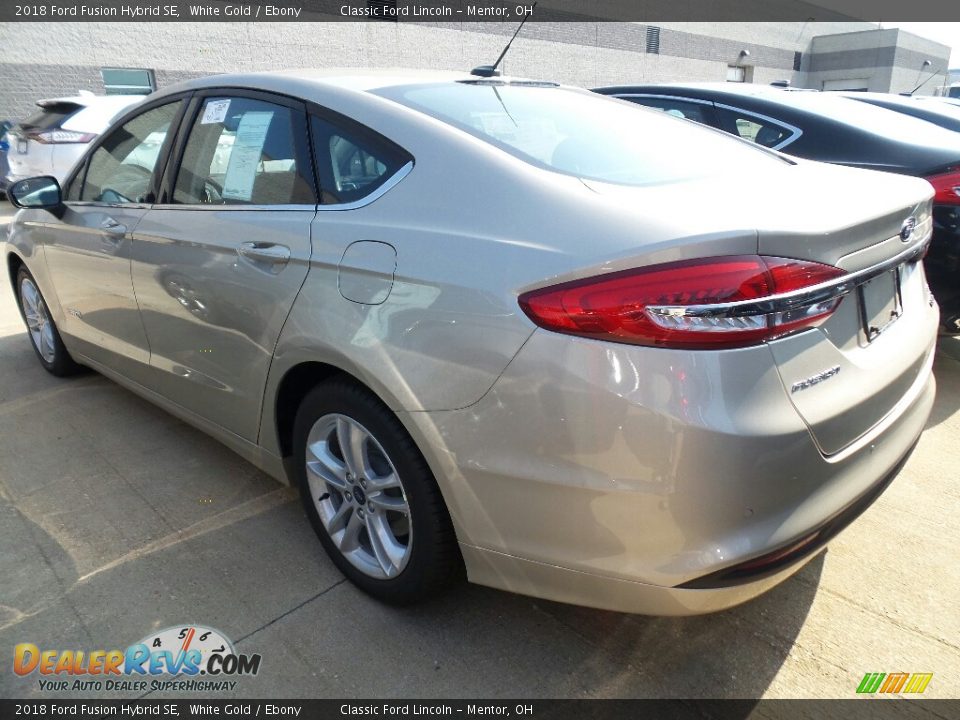 2018 Ford Fusion Hybrid SE White Gold / Ebony Photo #4