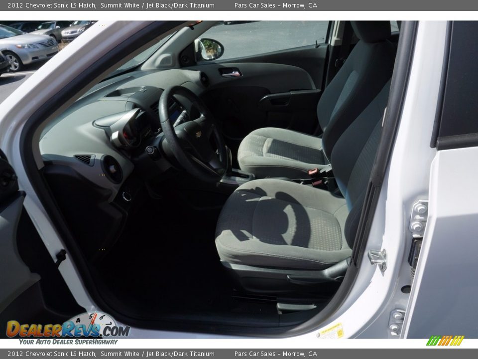 2012 Chevrolet Sonic LS Hatch Summit White / Jet Black/Dark Titanium Photo #6