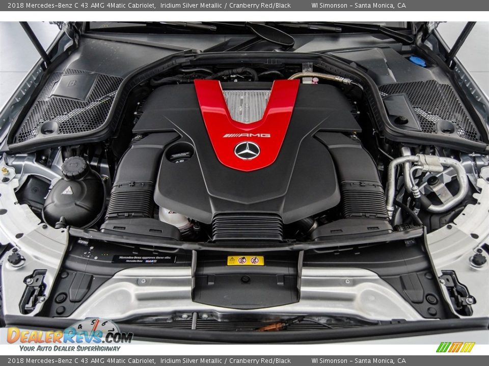 2018 Mercedes-Benz C 43 AMG 4Matic Cabriolet 3.0 Liter AMG biturbo DOHC 24-Valve VVT V6 Engine Photo #8