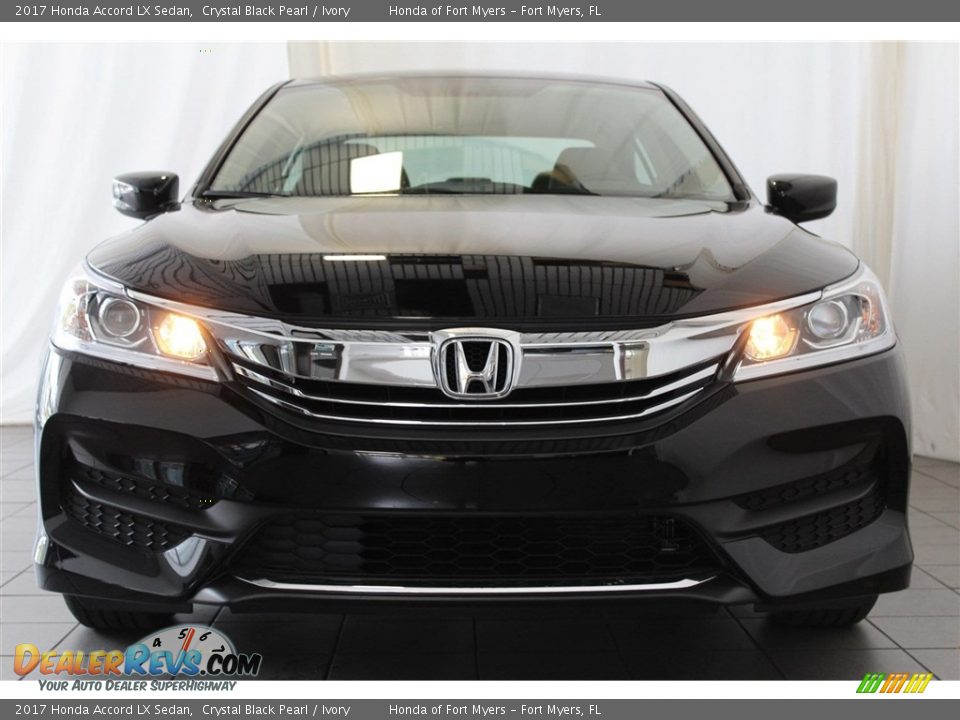 2017 Honda Accord LX Sedan Crystal Black Pearl / Ivory Photo #4