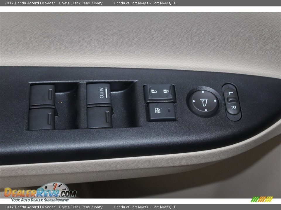 2017 Honda Accord LX Sedan Crystal Black Pearl / Ivory Photo #8