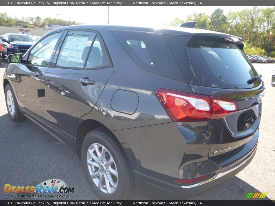 2018 Chevrolet Equinox LS Nightfall Gray Metallic / Medium Ash Gray Photo #3