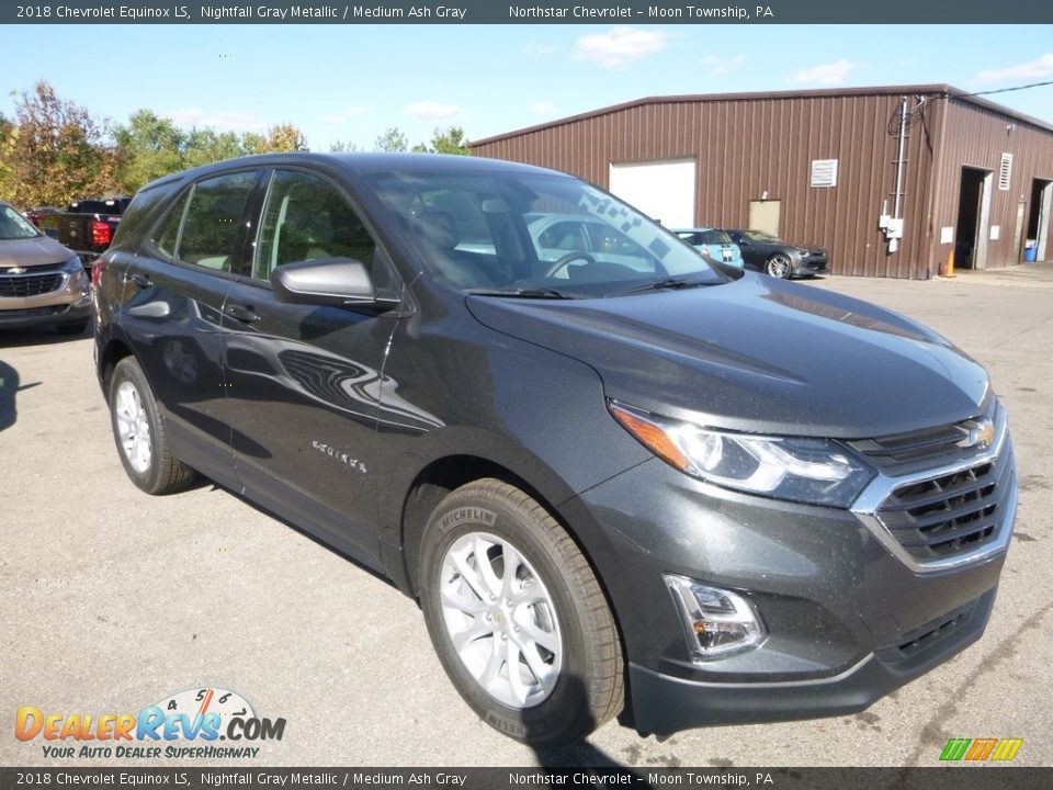 2018 Chevrolet Equinox LS Nightfall Gray Metallic / Medium Ash Gray Photo #7
