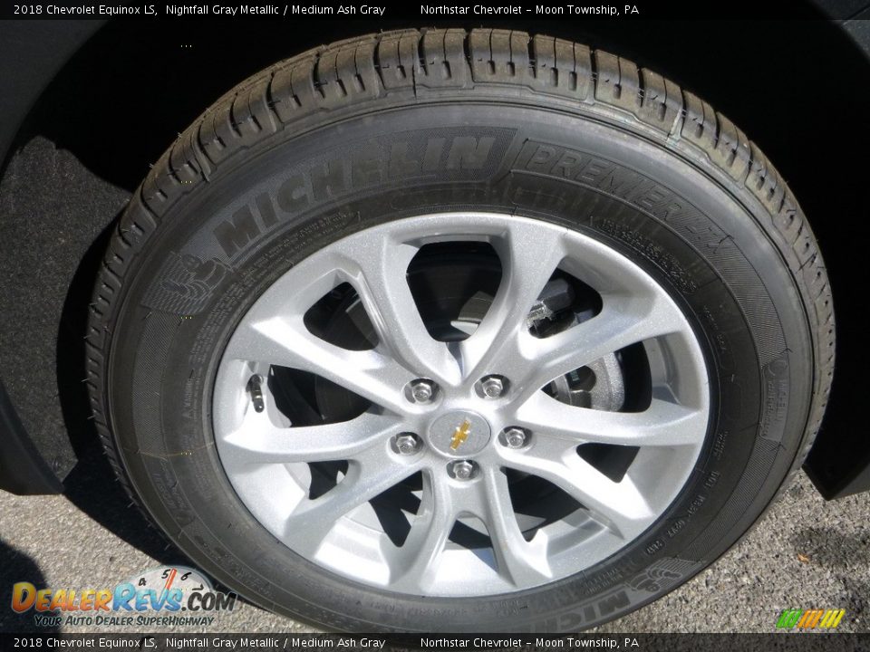2018 Chevrolet Equinox LS Nightfall Gray Metallic / Medium Ash Gray Photo #9