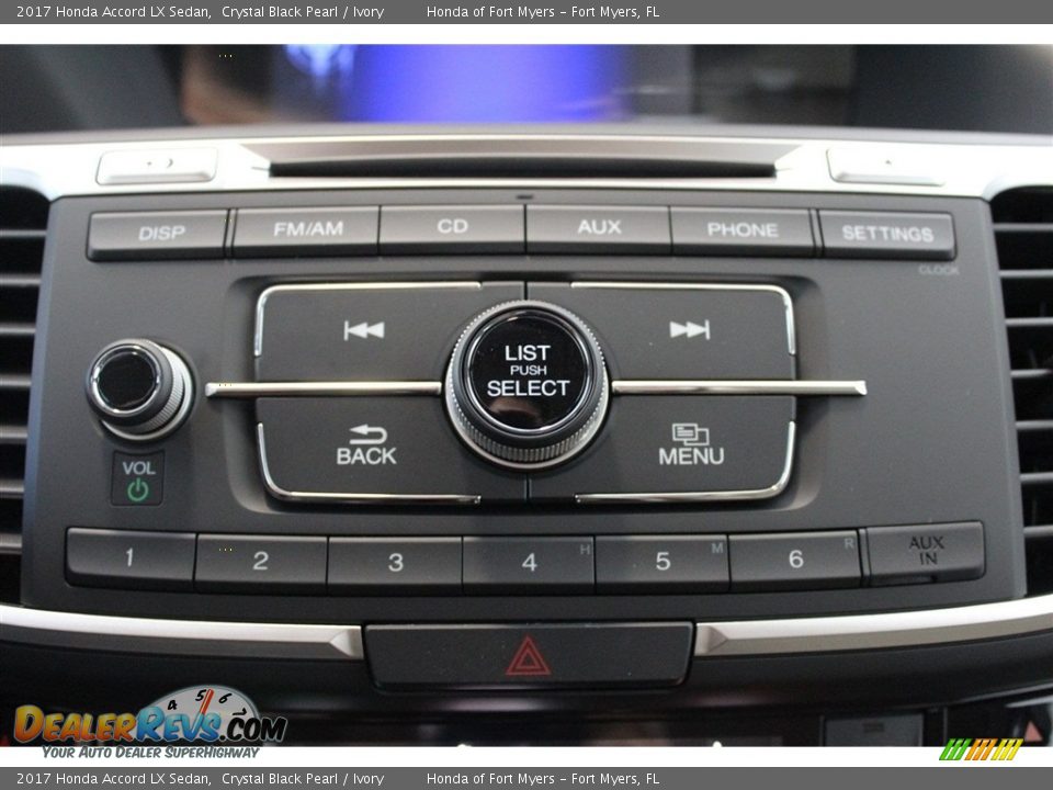 2017 Honda Accord LX Sedan Crystal Black Pearl / Ivory Photo #17