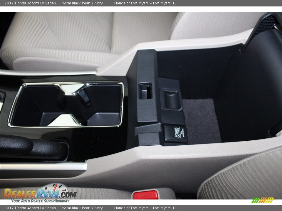 2017 Honda Accord LX Sedan Crystal Black Pearl / Ivory Photo #20