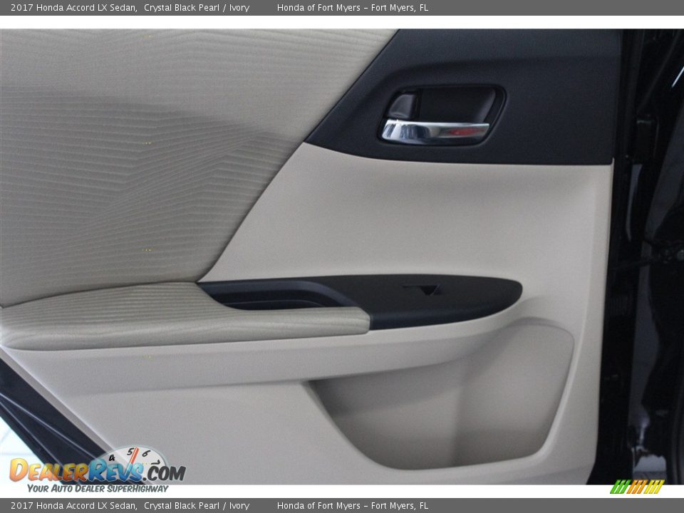 2017 Honda Accord LX Sedan Crystal Black Pearl / Ivory Photo #22