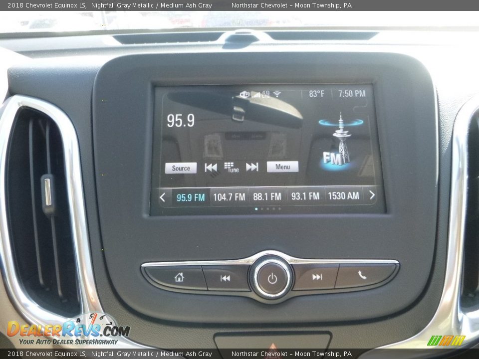 2018 Chevrolet Equinox LS Nightfall Gray Metallic / Medium Ash Gray Photo #19