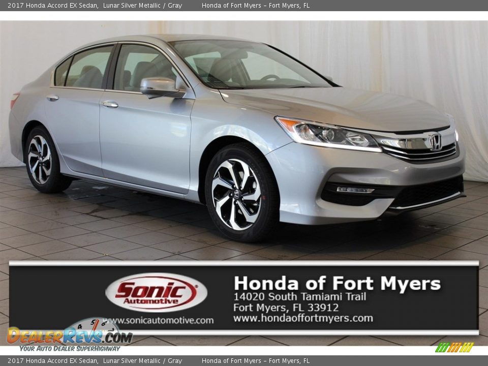 2017 Honda Accord EX Sedan Lunar Silver Metallic / Gray Photo #1