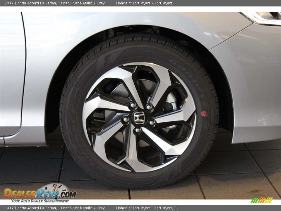 2017 Honda Accord EX Sedan Lunar Silver Metallic / Gray Photo #2