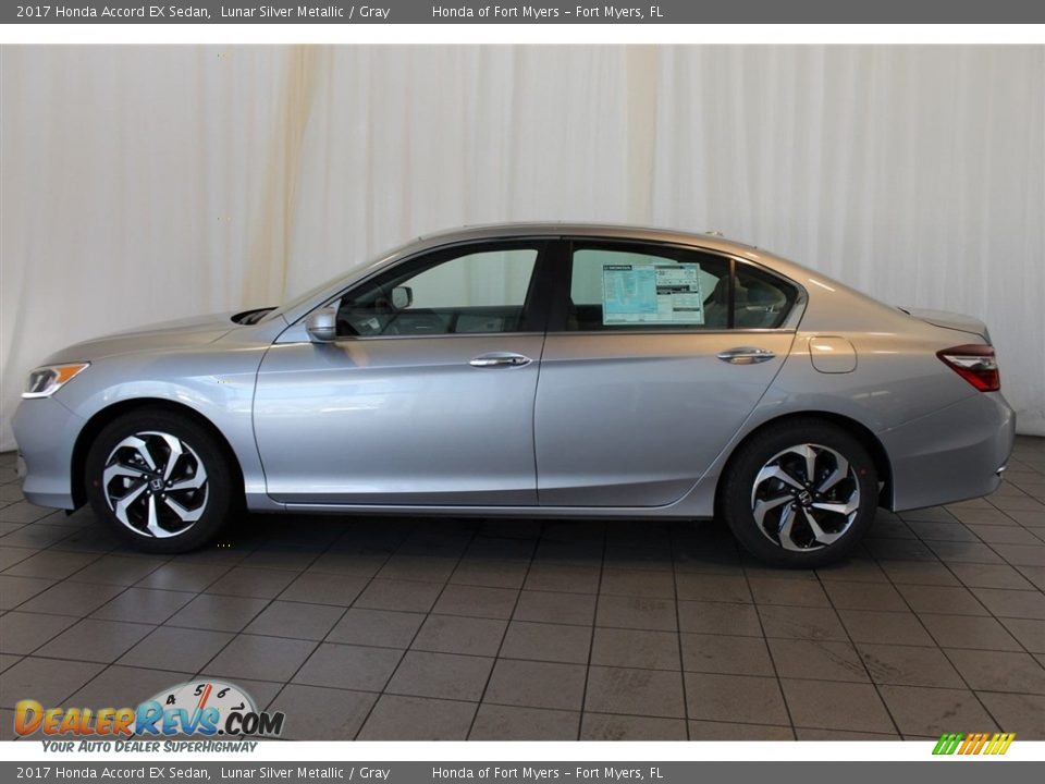2017 Honda Accord EX Sedan Lunar Silver Metallic / Gray Photo #5