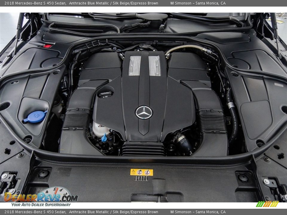 2018 Mercedes-Benz S 450 Sedan 3.0 Liter biturbo DOHC 24-Valve VVT V6 Engine Photo #6