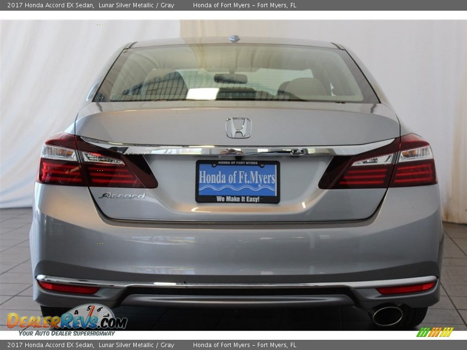 2017 Honda Accord EX Sedan Lunar Silver Metallic / Gray Photo #6