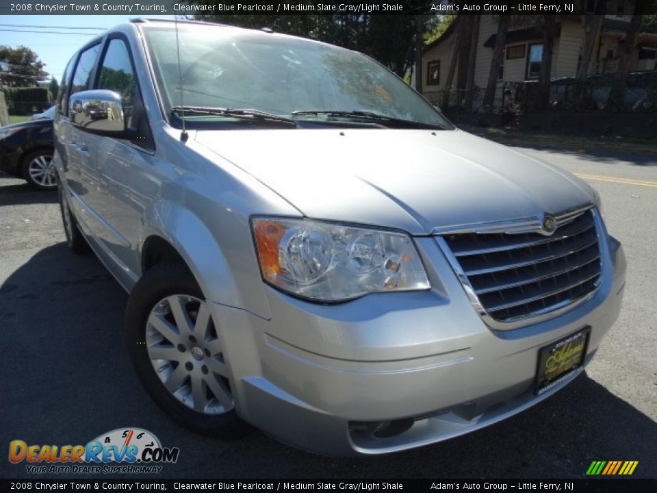 2008 Chrysler Town & Country Touring Clearwater Blue Pearlcoat / Medium Slate Gray/Light Shale Photo #1
