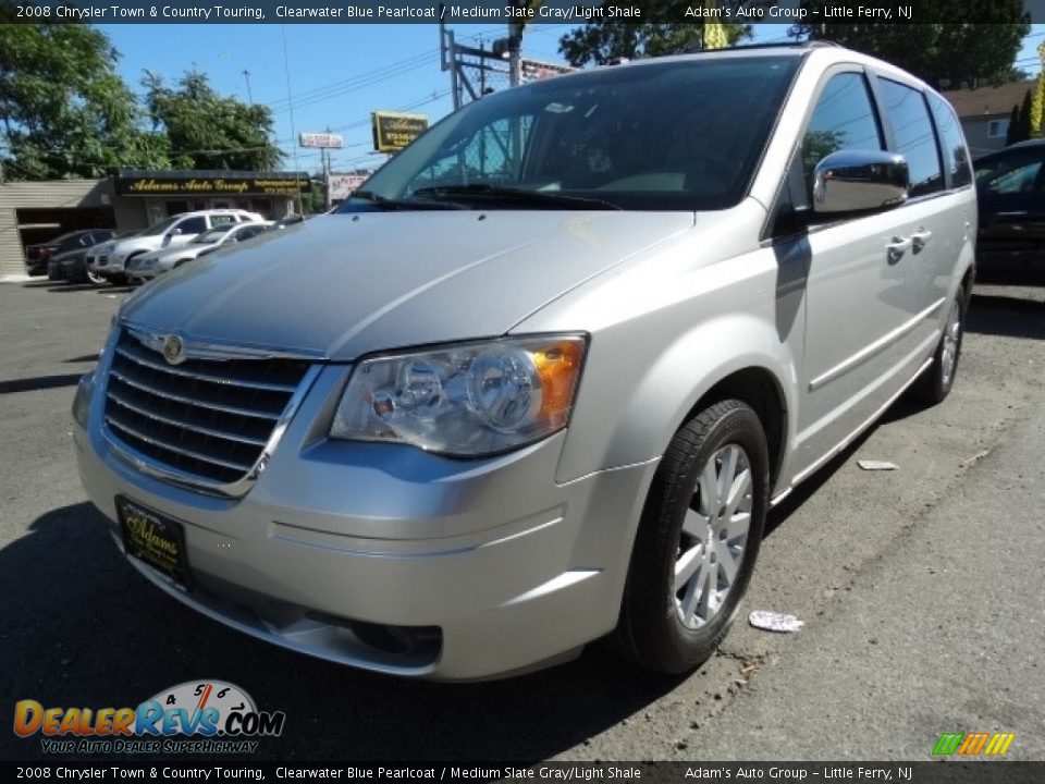 2008 Chrysler Town & Country Touring Clearwater Blue Pearlcoat / Medium Slate Gray/Light Shale Photo #3
