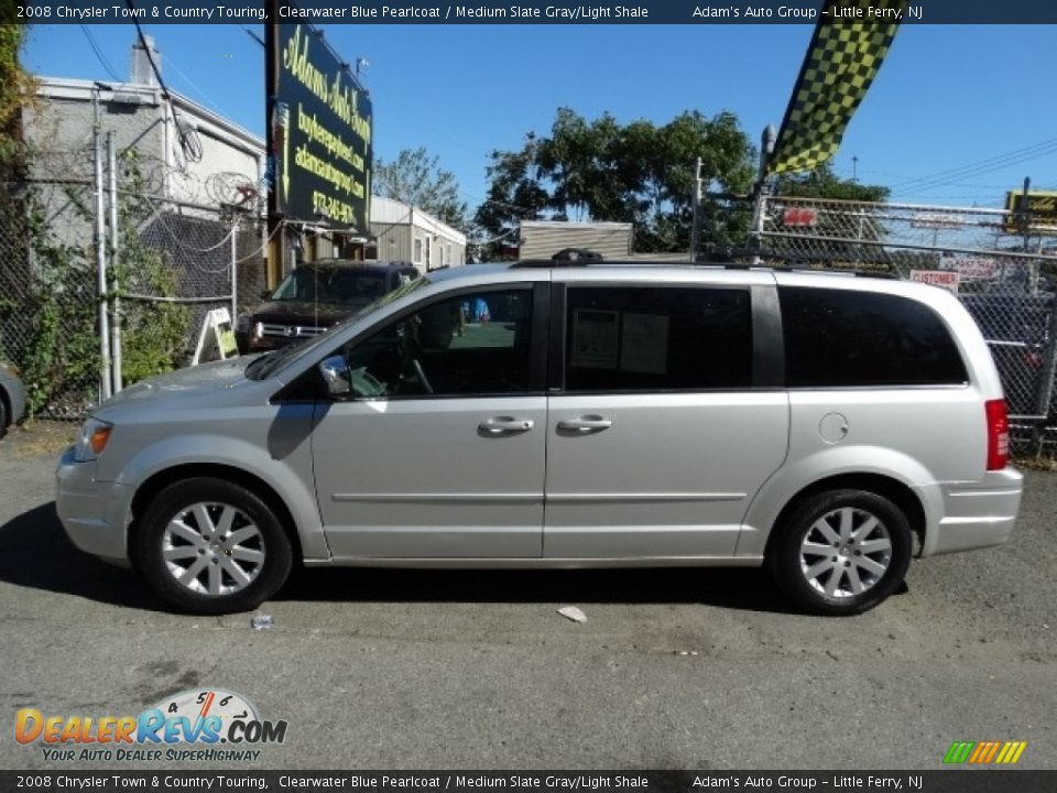 2008 Chrysler Town & Country Touring Clearwater Blue Pearlcoat / Medium Slate Gray/Light Shale Photo #4