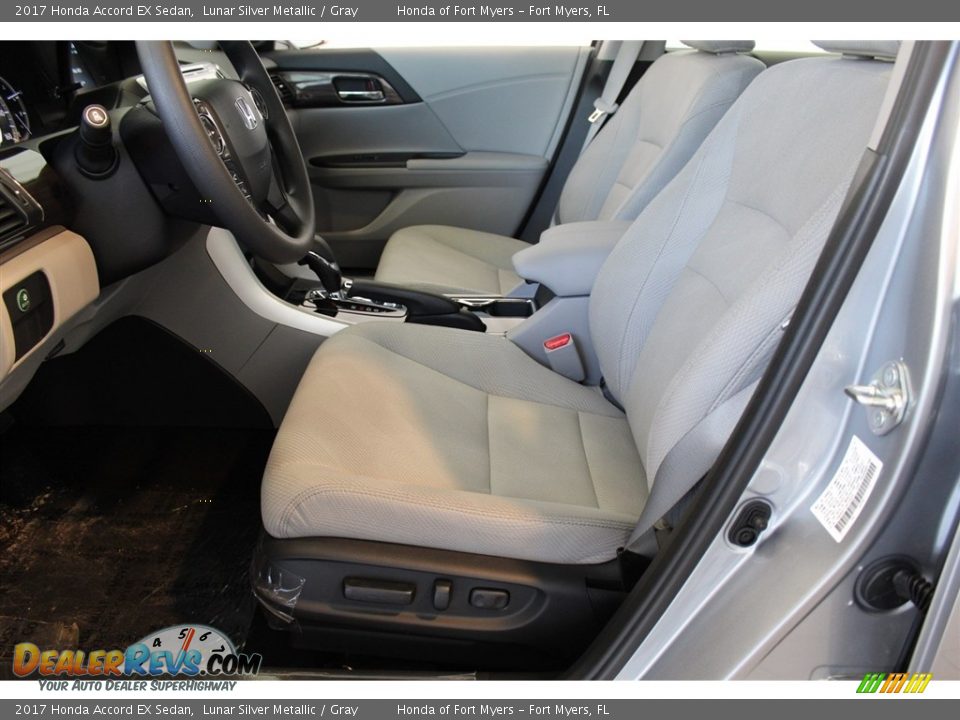 2017 Honda Accord EX Sedan Lunar Silver Metallic / Gray Photo #9
