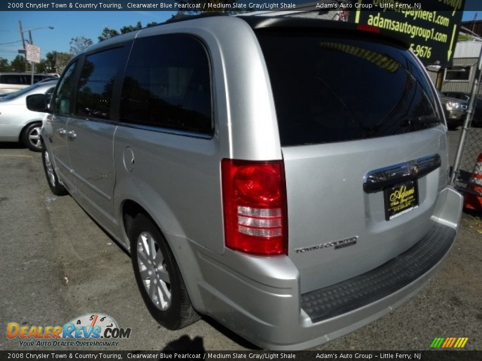 2008 Chrysler Town & Country Touring Clearwater Blue Pearlcoat / Medium Slate Gray/Light Shale Photo #5