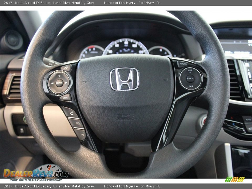 2017 Honda Accord EX Sedan Lunar Silver Metallic / Gray Photo #12
