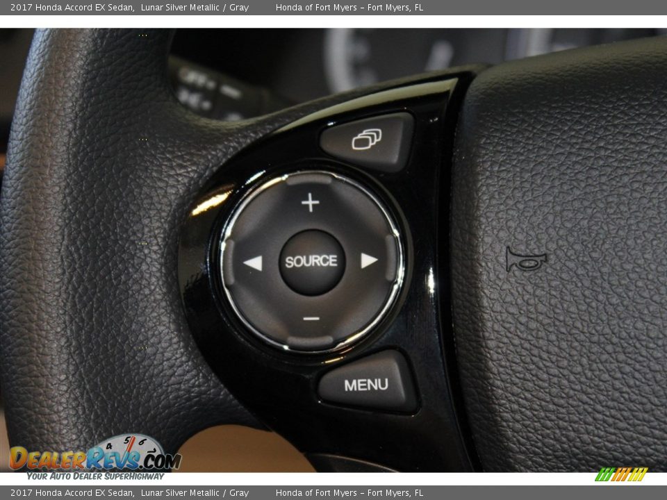 2017 Honda Accord EX Sedan Lunar Silver Metallic / Gray Photo #13