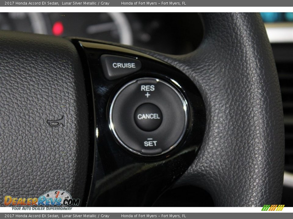 2017 Honda Accord EX Sedan Lunar Silver Metallic / Gray Photo #14