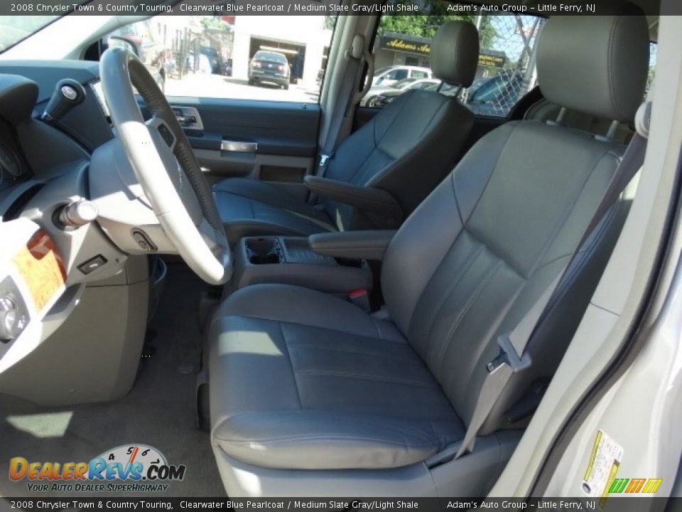 2008 Chrysler Town & Country Touring Clearwater Blue Pearlcoat / Medium Slate Gray/Light Shale Photo #12
