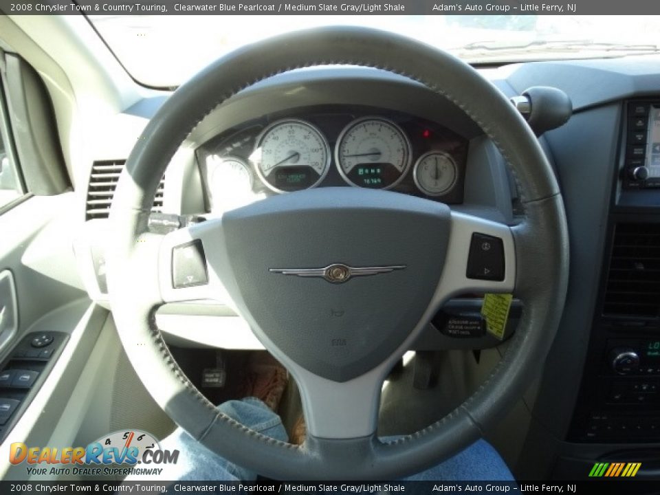 2008 Chrysler Town & Country Touring Clearwater Blue Pearlcoat / Medium Slate Gray/Light Shale Photo #18