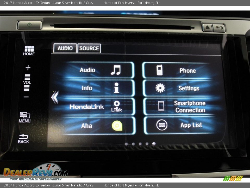 2017 Honda Accord EX Sedan Lunar Silver Metallic / Gray Photo #19