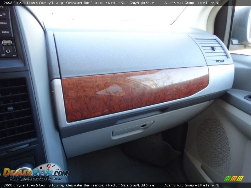 2008 Chrysler Town & Country Touring Clearwater Blue Pearlcoat / Medium Slate Gray/Light Shale Photo #34