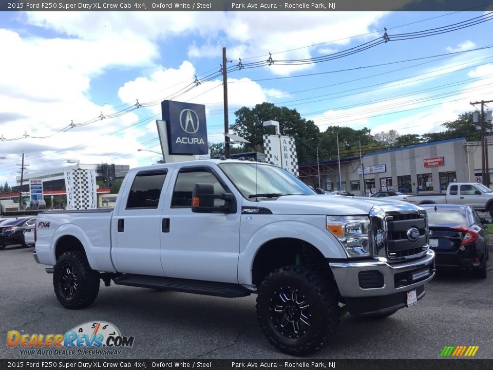 2015 Ford F250 Super Duty XL Crew Cab 4x4 Oxford White / Steel Photo #1