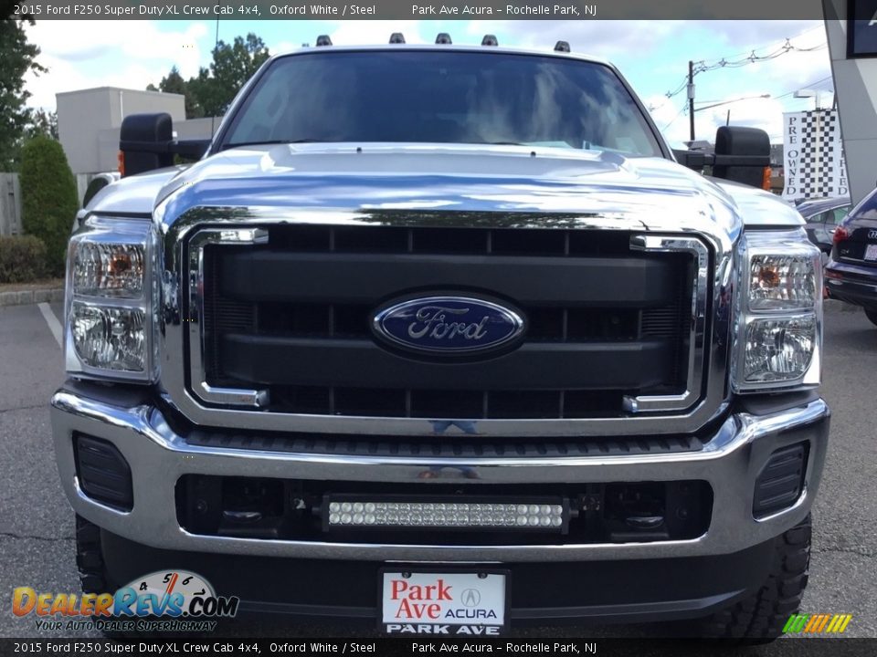 2015 Ford F250 Super Duty XL Crew Cab 4x4 Oxford White / Steel Photo #7