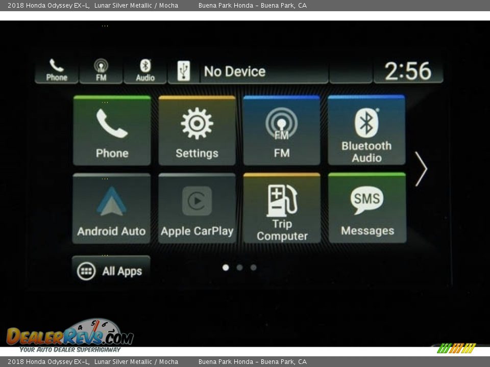2018 Honda Odyssey EX-L Lunar Silver Metallic / Mocha Photo #17