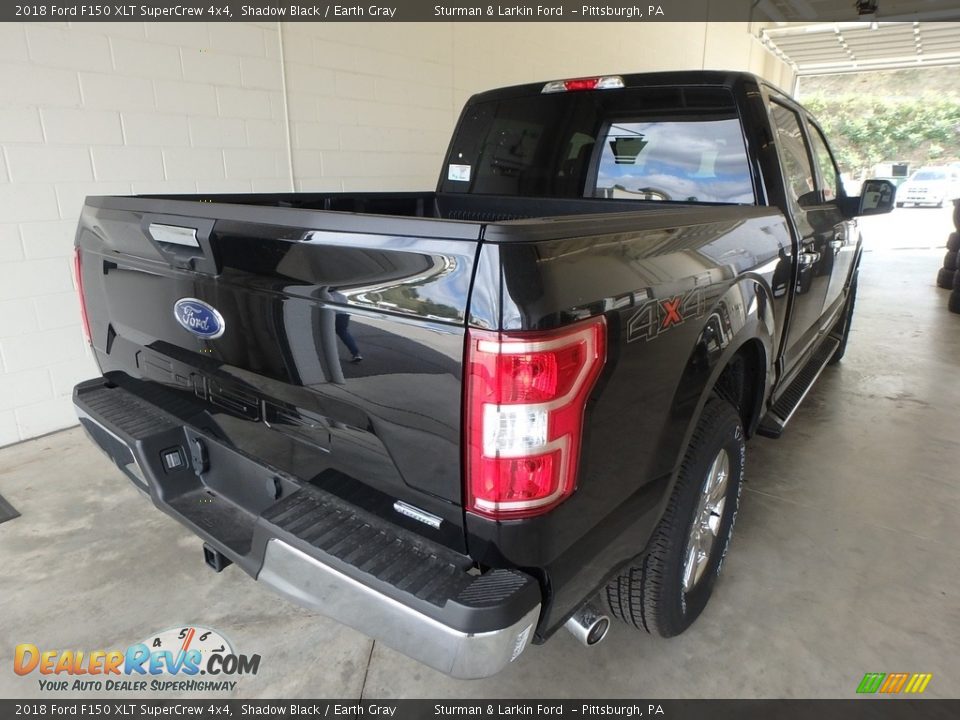 2018 Ford F150 XLT SuperCrew 4x4 Shadow Black / Earth Gray Photo #2