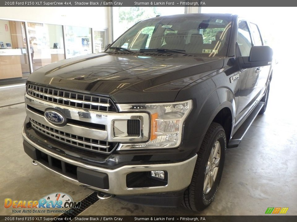 2018 Ford F150 XLT SuperCrew 4x4 Shadow Black / Earth Gray Photo #4