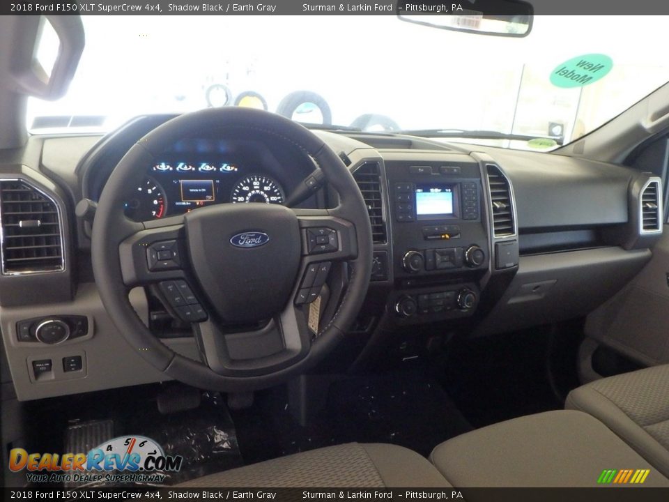 2018 Ford F150 XLT SuperCrew 4x4 Shadow Black / Earth Gray Photo #8