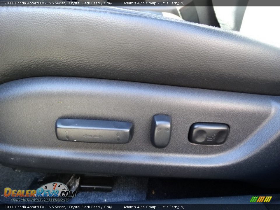 2011 Honda Accord EX-L V6 Sedan Crystal Black Pearl / Gray Photo #15