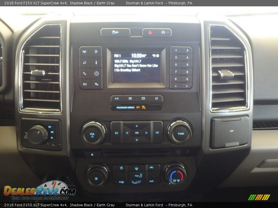 2018 Ford F150 XLT SuperCrew 4x4 Shadow Black / Earth Gray Photo #12