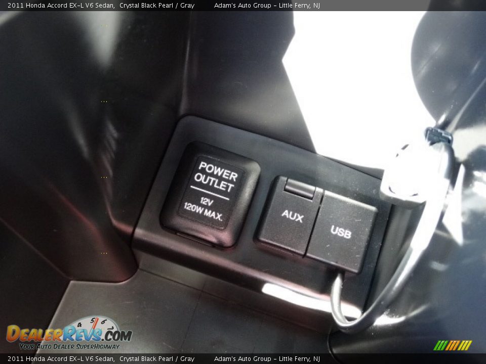 2011 Honda Accord EX-L V6 Sedan Crystal Black Pearl / Gray Photo #20