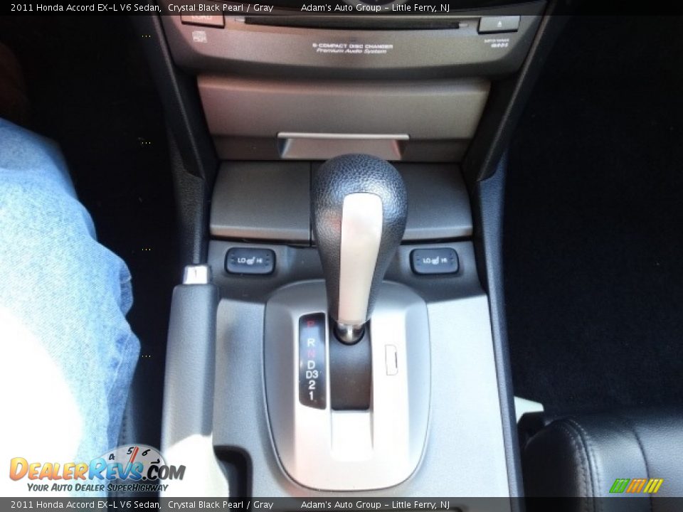 2011 Honda Accord EX-L V6 Sedan Crystal Black Pearl / Gray Photo #21