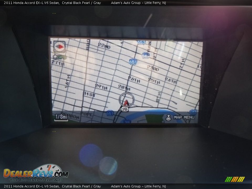 2011 Honda Accord EX-L V6 Sedan Crystal Black Pearl / Gray Photo #24