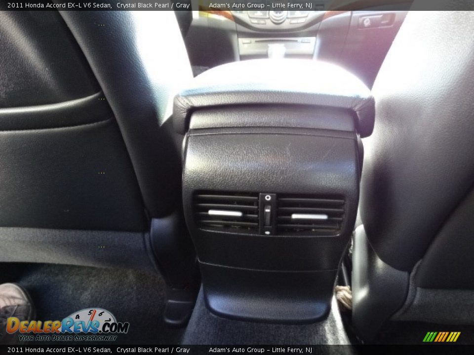 2011 Honda Accord EX-L V6 Sedan Crystal Black Pearl / Gray Photo #30