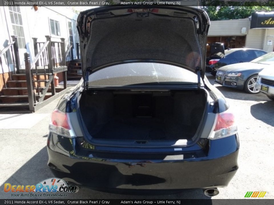 2011 Honda Accord EX-L V6 Sedan Crystal Black Pearl / Gray Photo #32