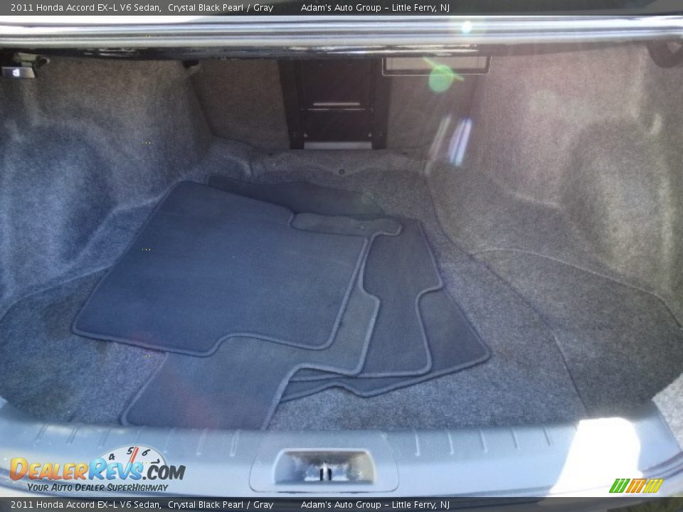 2011 Honda Accord EX-L V6 Sedan Crystal Black Pearl / Gray Photo #33